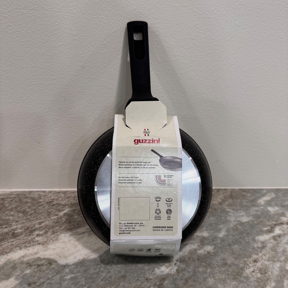 Guzzini Dolcevita 8 Inch Non-Stick Frying Pan Made in Italy Black Speckled 20cm - Picture 2 of 3
